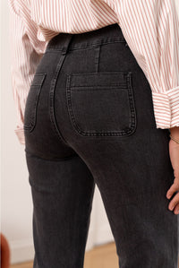 Elena Flare Charcoal Wash Jeans