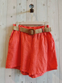 Linen Shorts with Belt