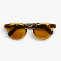 Andy Glossy Sunglasses | Ecru Olive Combi