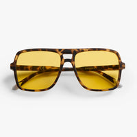 Jake Sunglasses | Tortoise Shell Matt Amber Lenses
