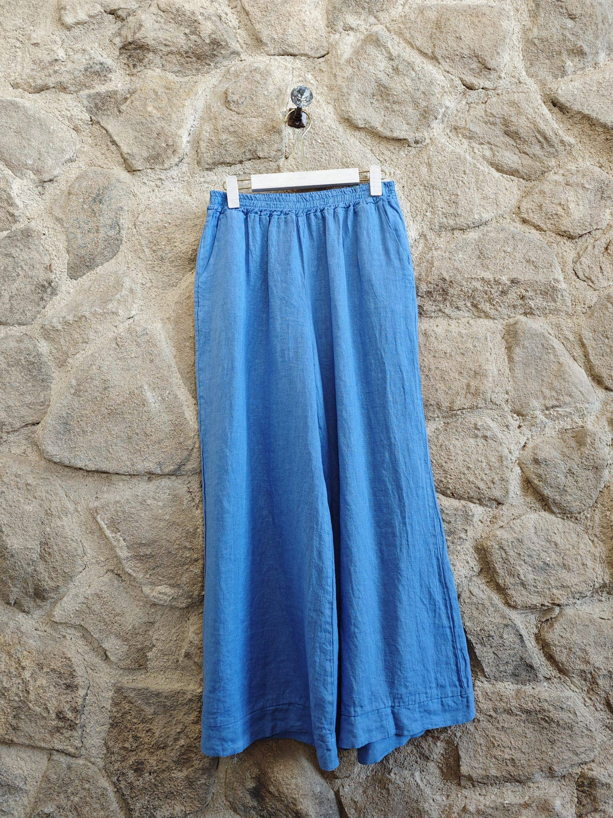 Wide Leg Linen Trousers