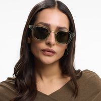 Andy Glossy Sunglasses | Pistachio