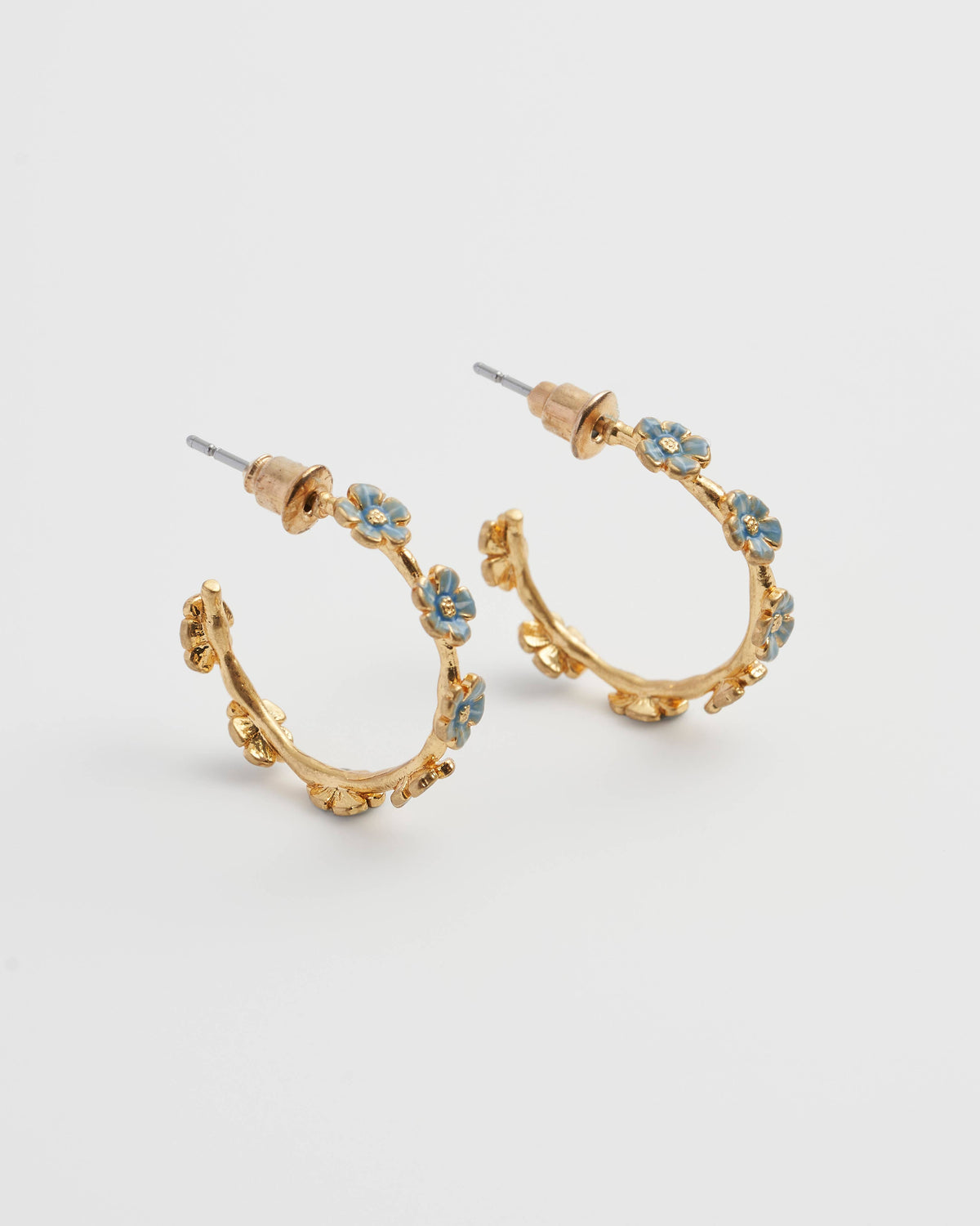 Forget-Me-Not Stud Hoops