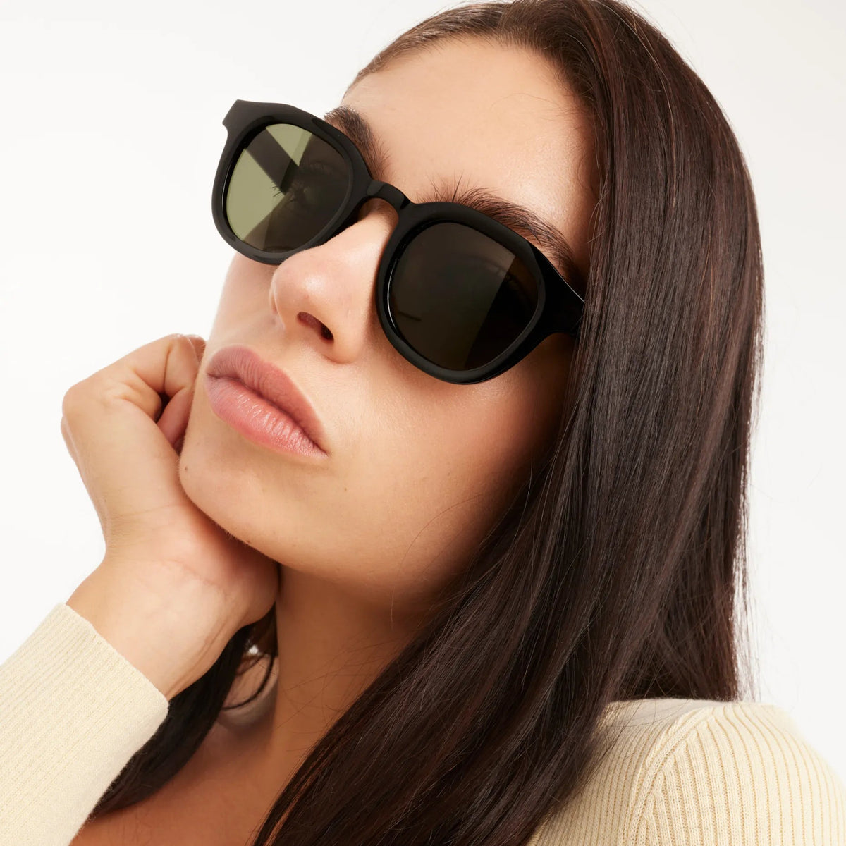 Andy Sunglasses | Glossy Black