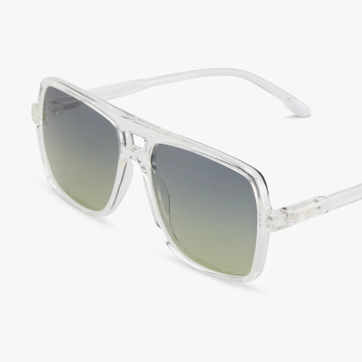 Jake Glossy Sunglasses | Clear