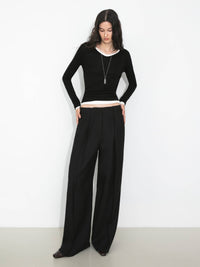 Basic Long-Sleeve Layering Top | Crew Neck