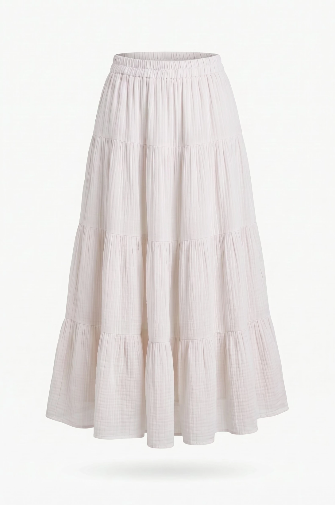Cotton Tiered Skirt | Blue