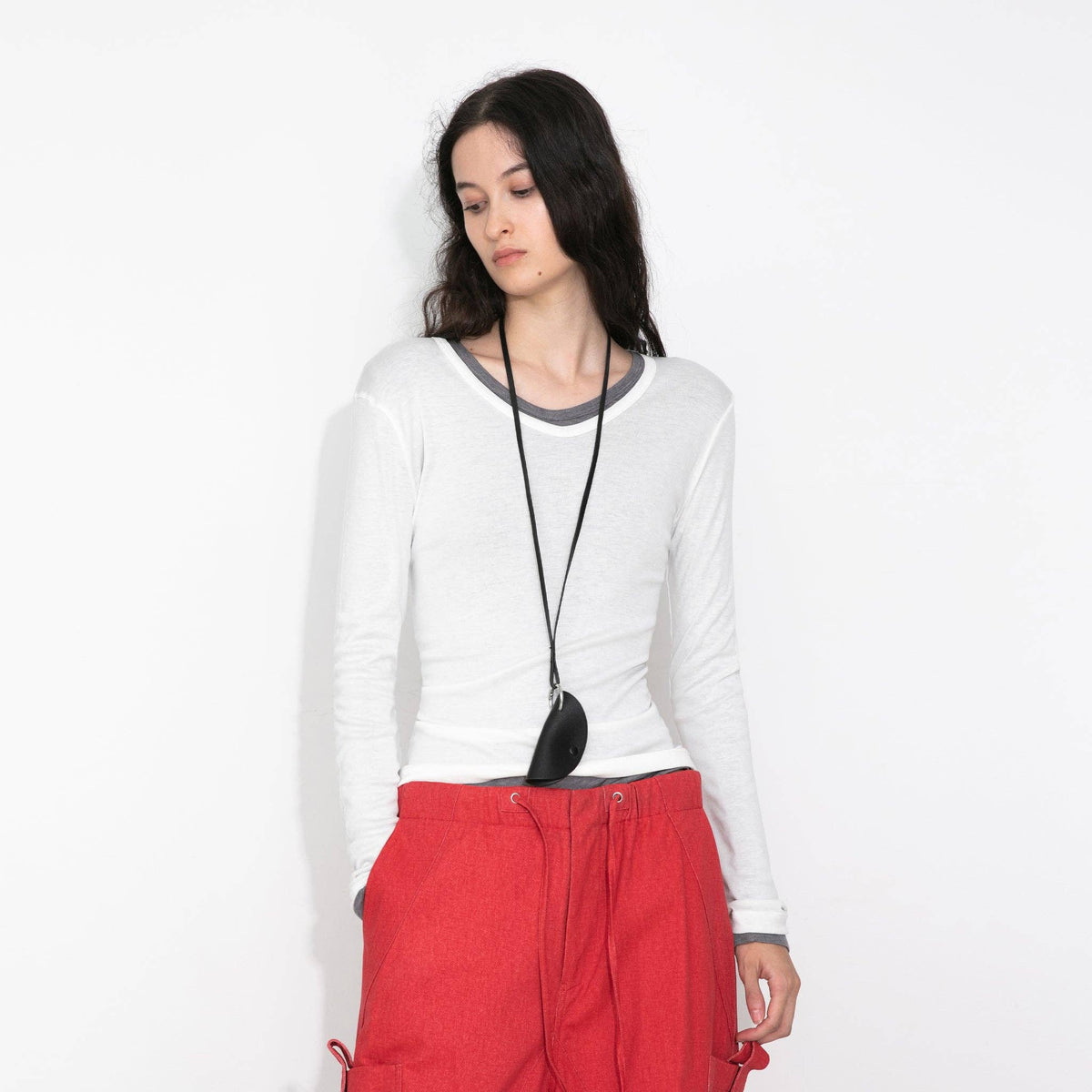 Basic Long-Sleeve Layering Top | Crew Neck
