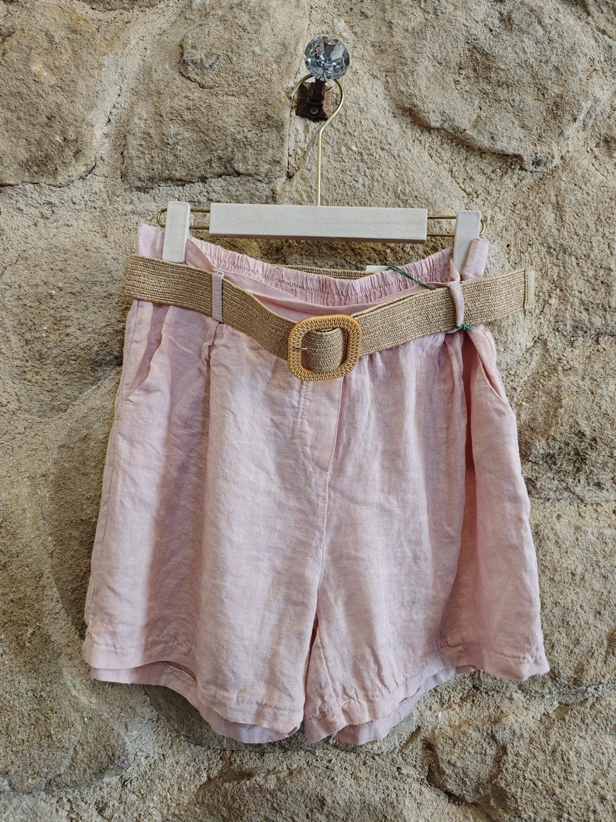 Linen Shorts with Belt