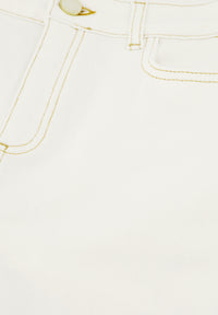 Vic Bootcut White Jeans