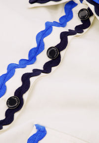 Melodie White & Blue Jacket