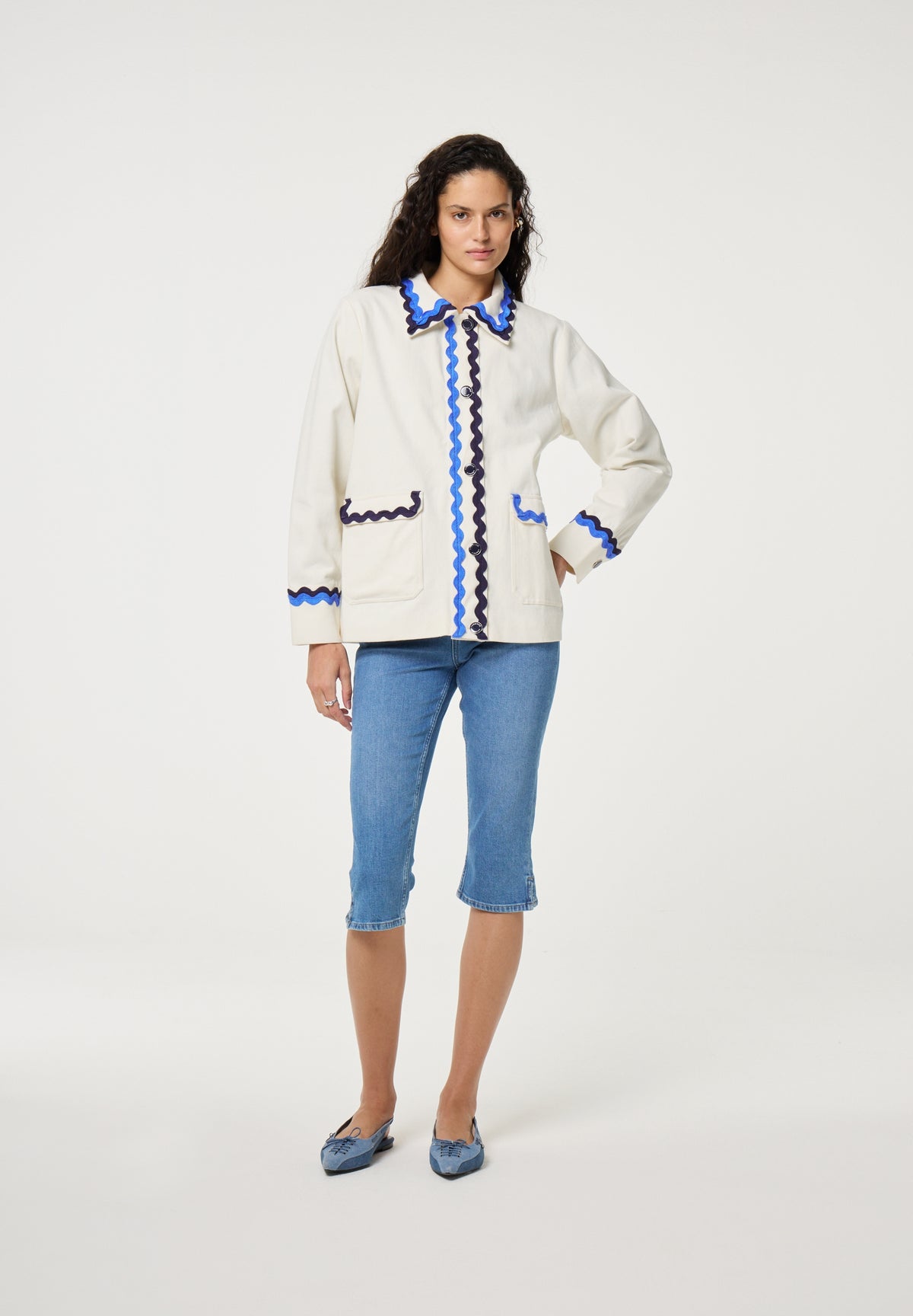 Melodie White & Blue Jacket