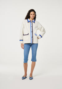 Melodie White & Blue Jacket