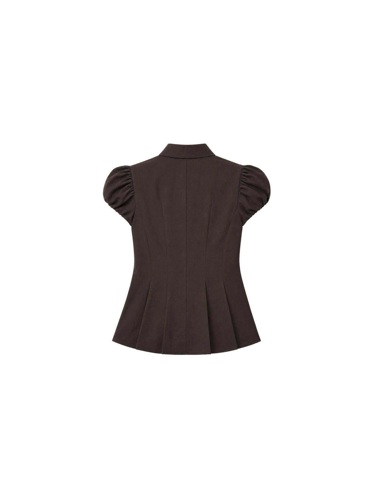 Lyocell Blend Peplum Blouse