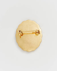 Forget Me Not Cameo Brooch