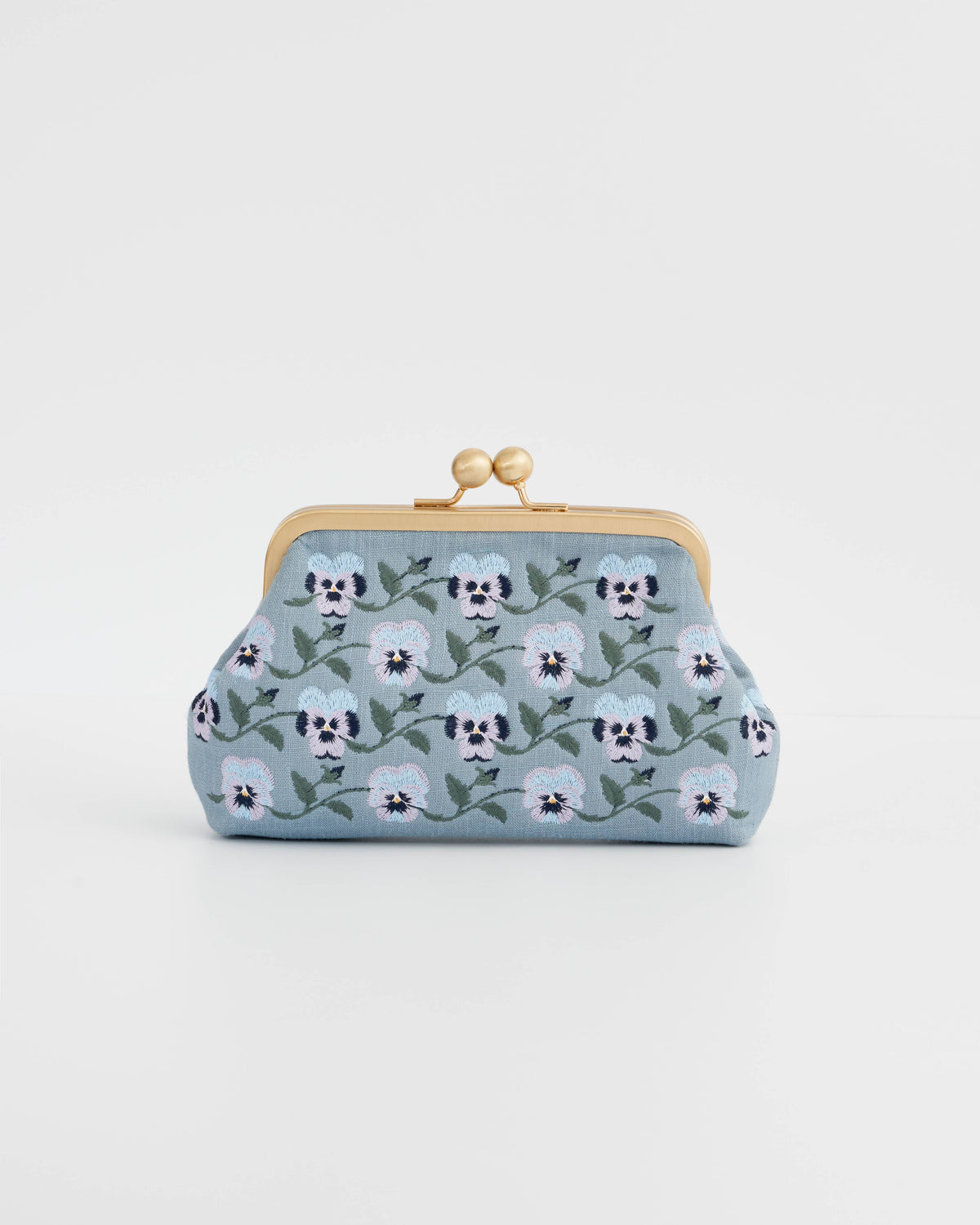 Pansy Blue Victoriana Clutch