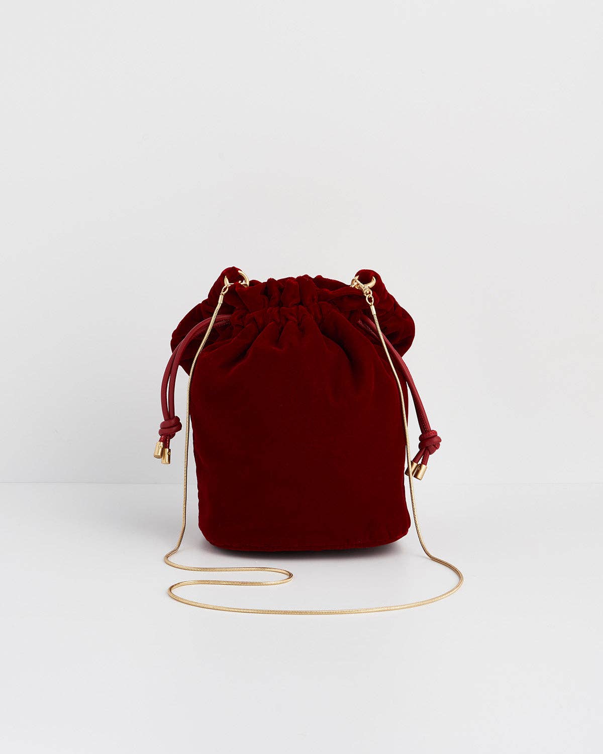 Red Velvet Bucket Bag