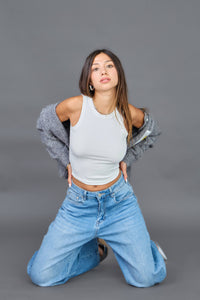 Louisa Barrel Leg Jeans | Light Blue