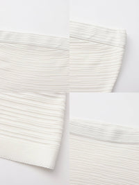 Sculpted Textured Fitted Knit Top