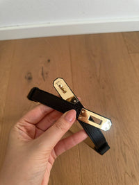 Maida Leather Belt | Black