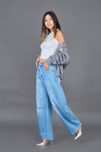 Louisa Barrel Leg Jeans | Light Blue