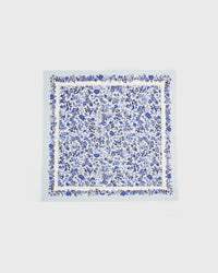 Ditsy Blue Folk Square Scarf