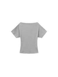 CUBIC Lyocell Blend Off-Shoulder Fitted Top