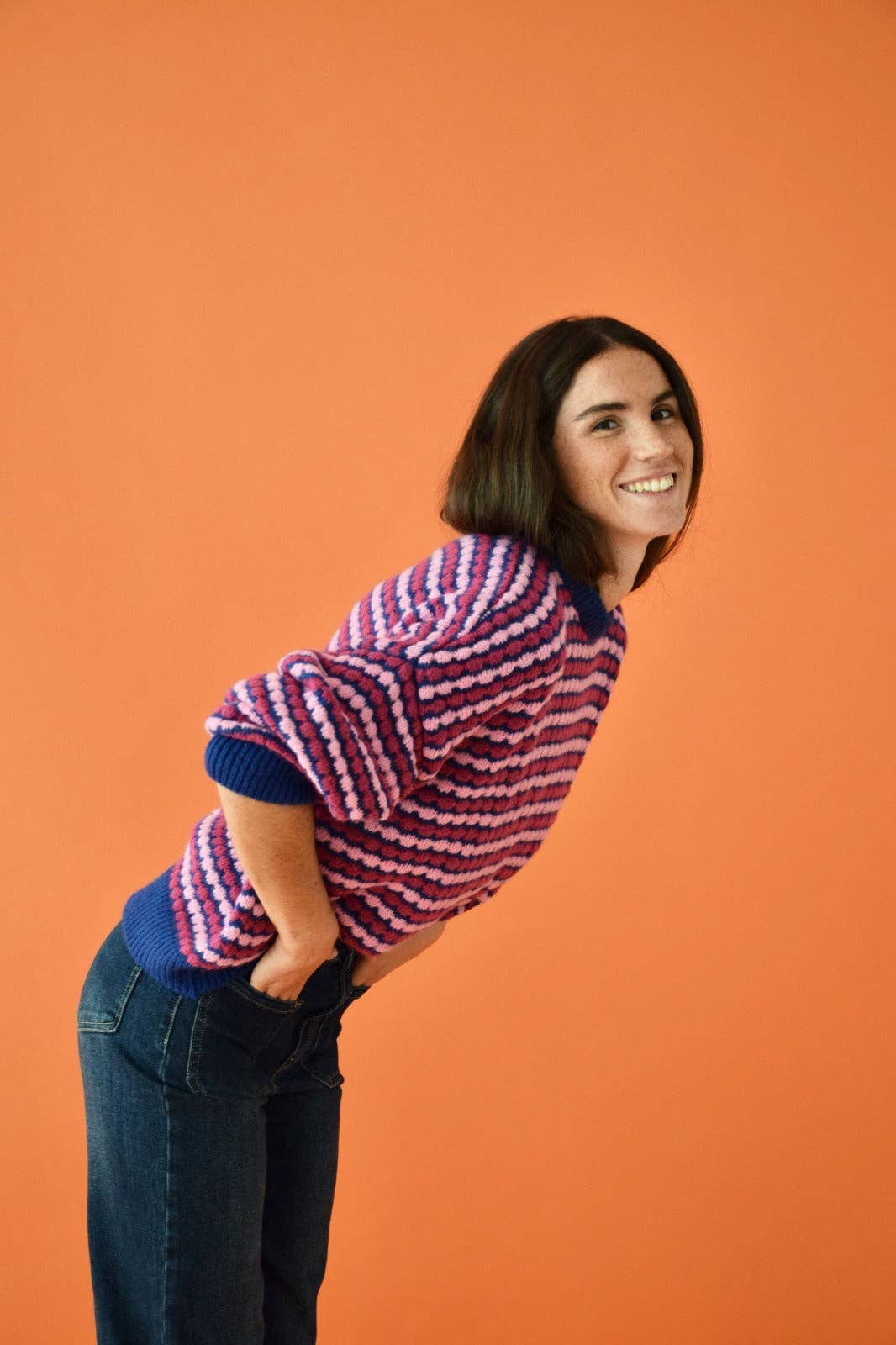 Pink and Blue Cler Jersey