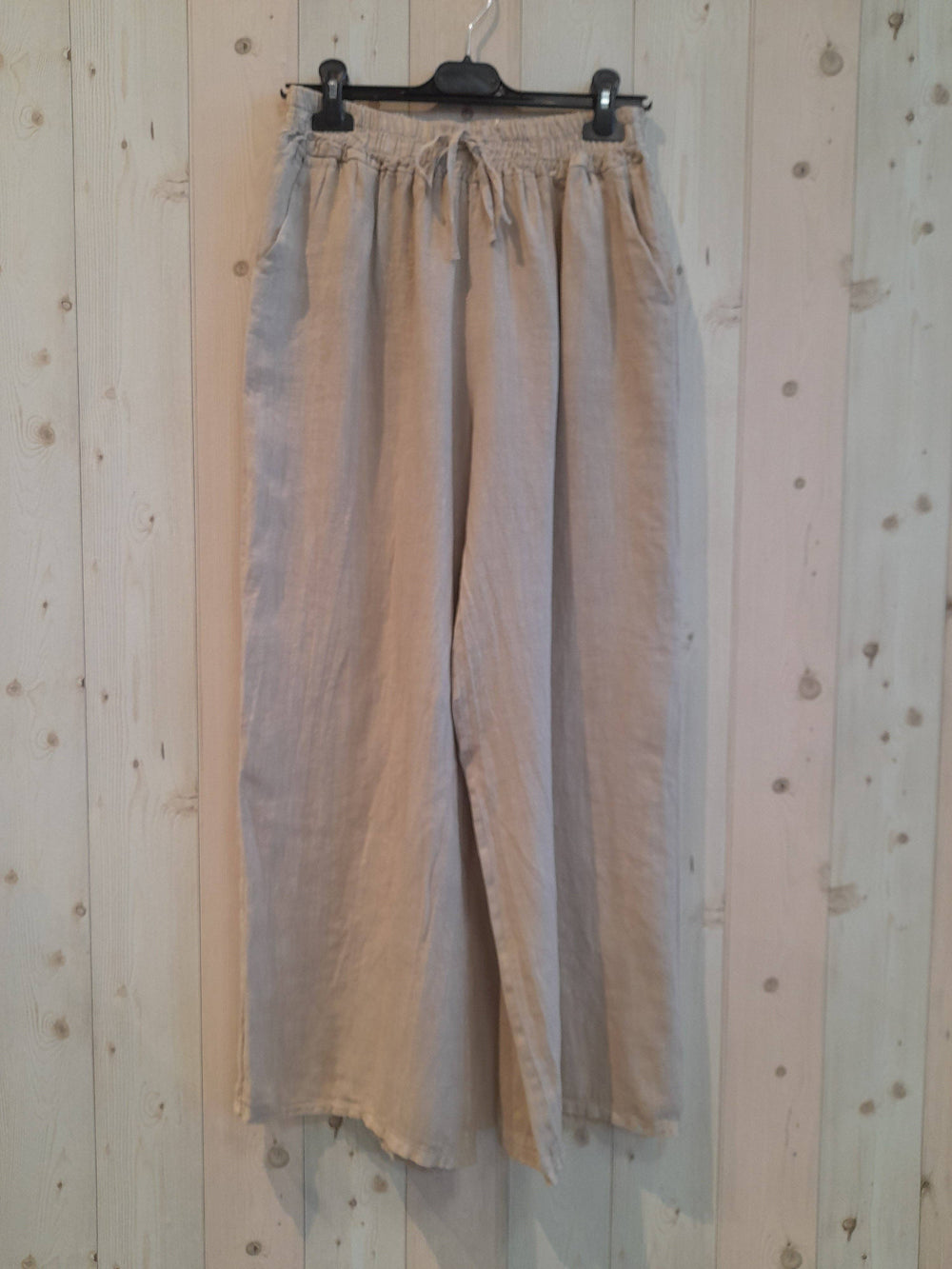 Linen Trousers with Elasticated Waist