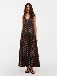 CUBIC Lyocell Solid Color Long Dress