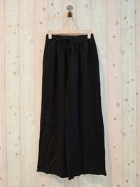 Linen Trousers with Elasticated Waist