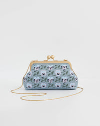 Pansy Blue Victoriana Clutch