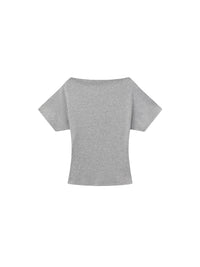 CUBIC Lyocell Blend Off-Shoulder Fitted Top