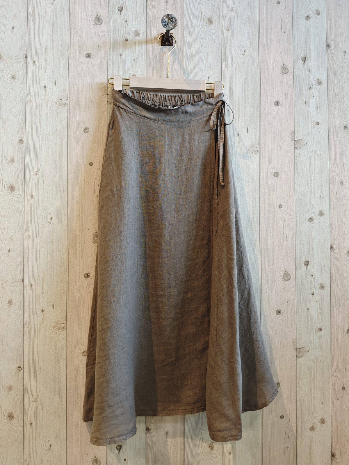 Linen Wrap Skirt