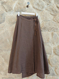 Linen Wrap Skirt