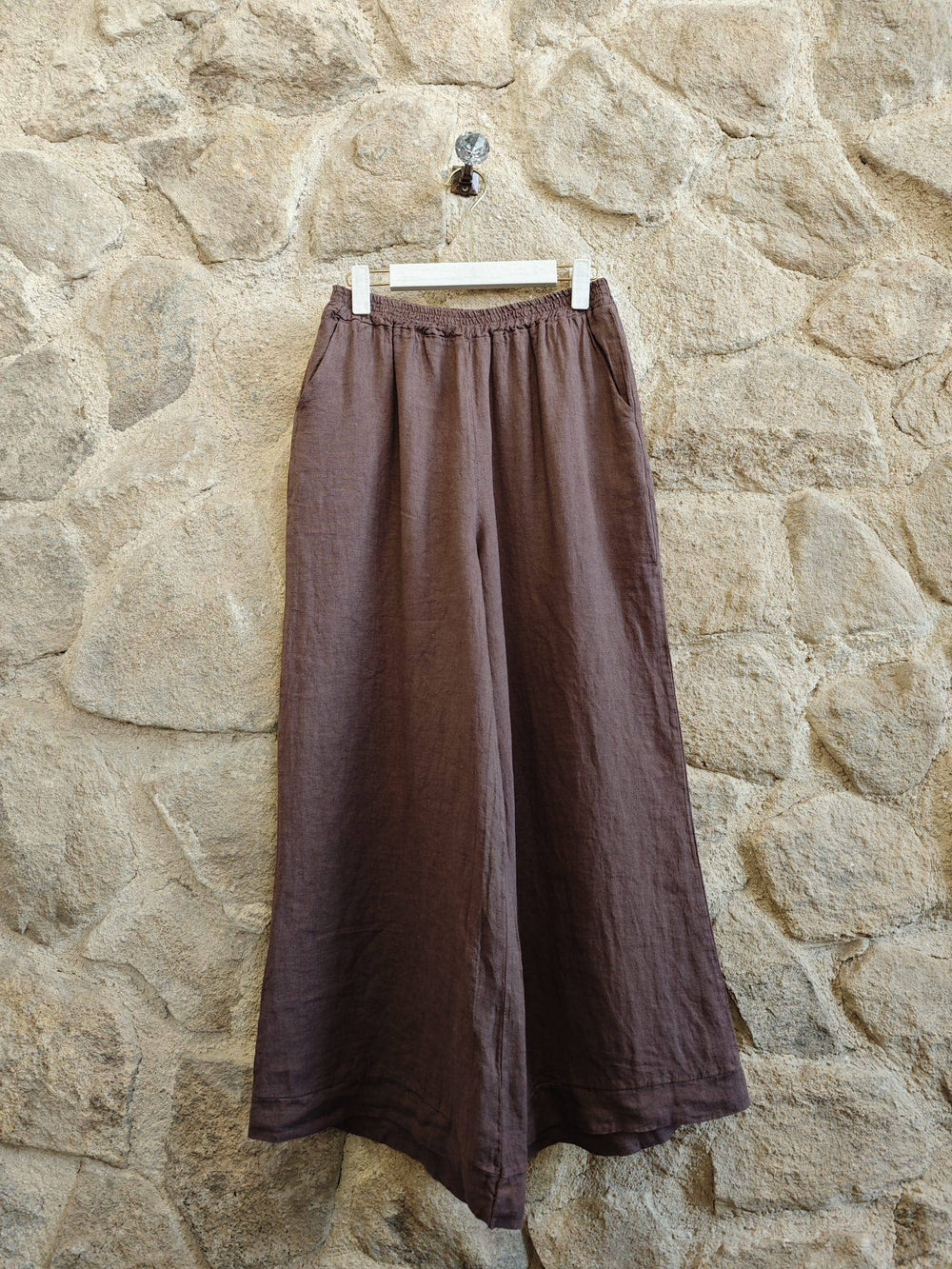 Wide Leg Linen Trousers