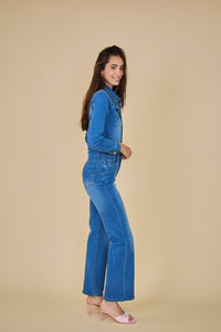 Women's denim jumpsuit (long sleeve) - ANA & LUCY