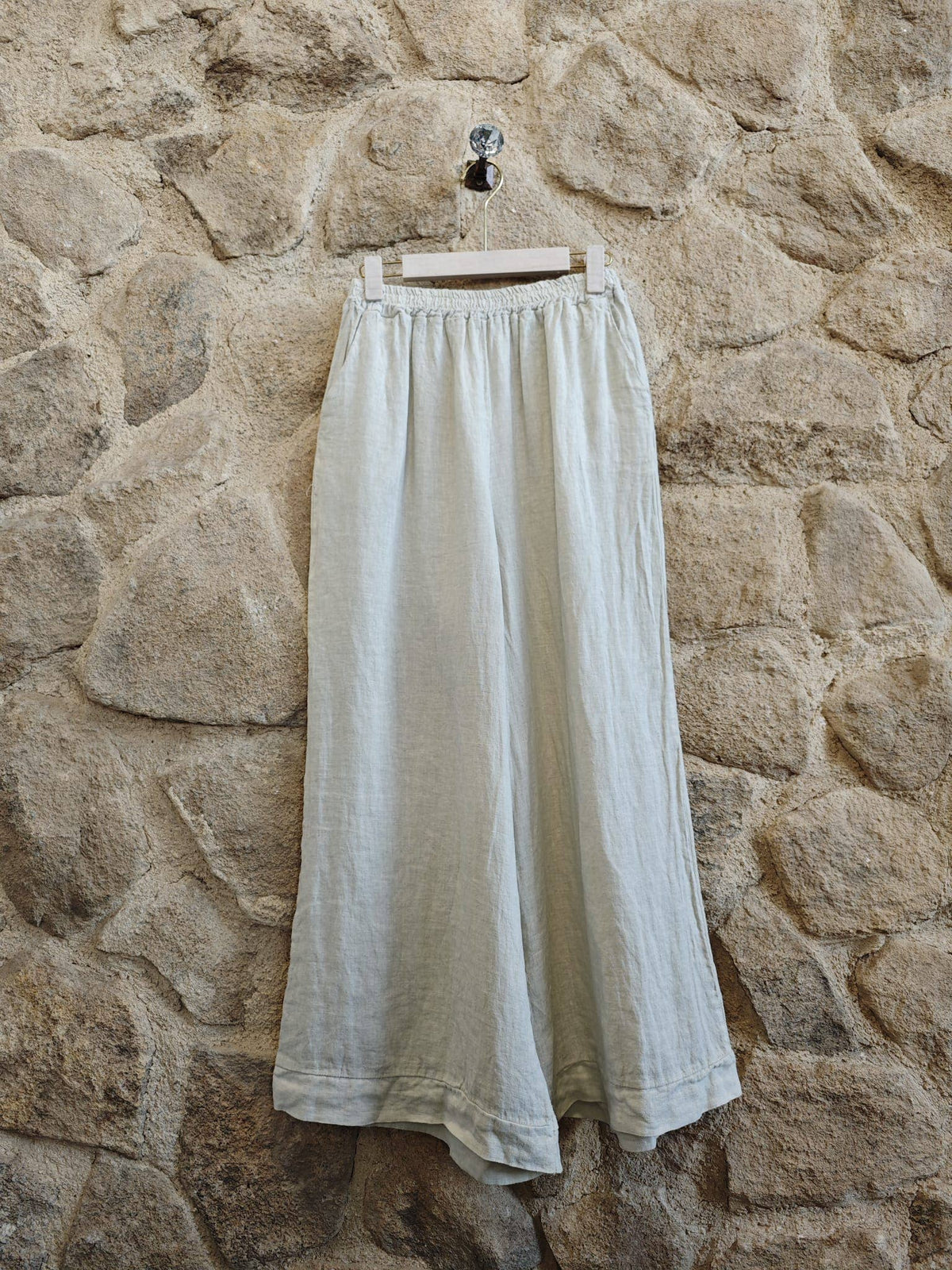 Wide Leg Linen Trousers