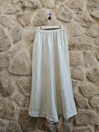 Wide Leg Linen Trousers