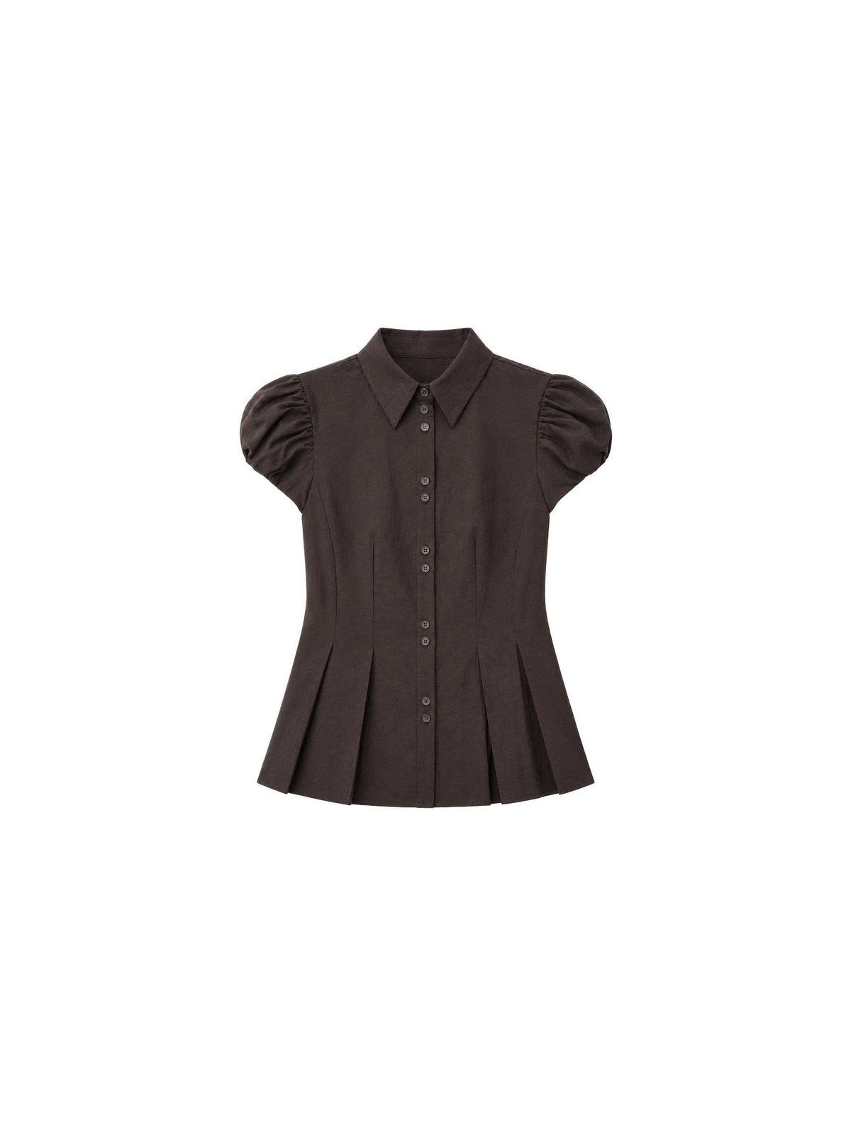 Lyocell Blend Peplum Blouse