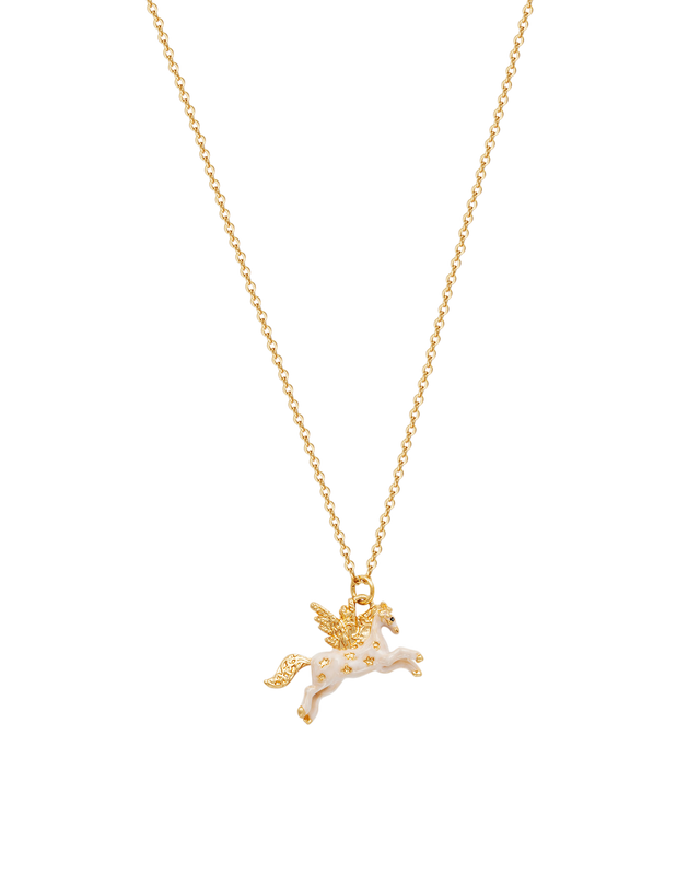 Gold Pegasus Necklace