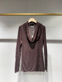 Jamie Shawl Collar Jumper | Chocolate