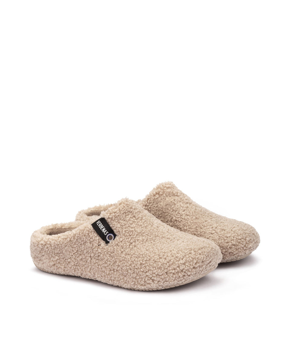 York Fluffy Slipper | Camel