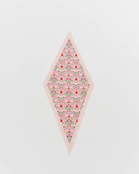 Floral Heart Pink Triangle Scarf