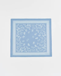 Butterfly Blue Jacquard Scarf
