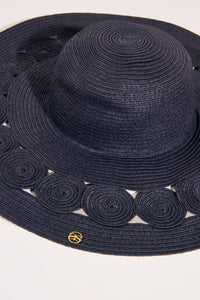 Cut Out Detail Sun Hat | Navy