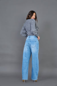 Louisa Barrel Leg Jeans | Light Blue
