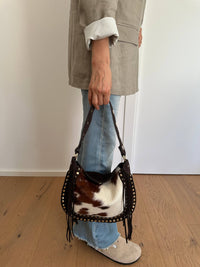 Daxy Shoulder Bag | Cow Print