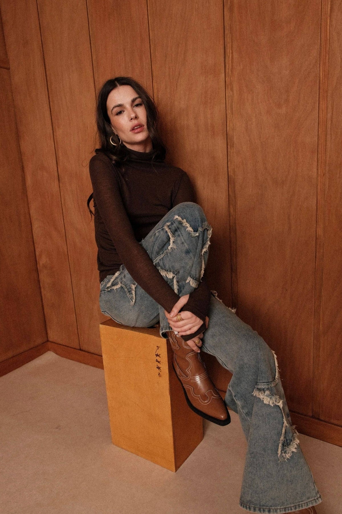 Félicie Star Wide Straight Jeans