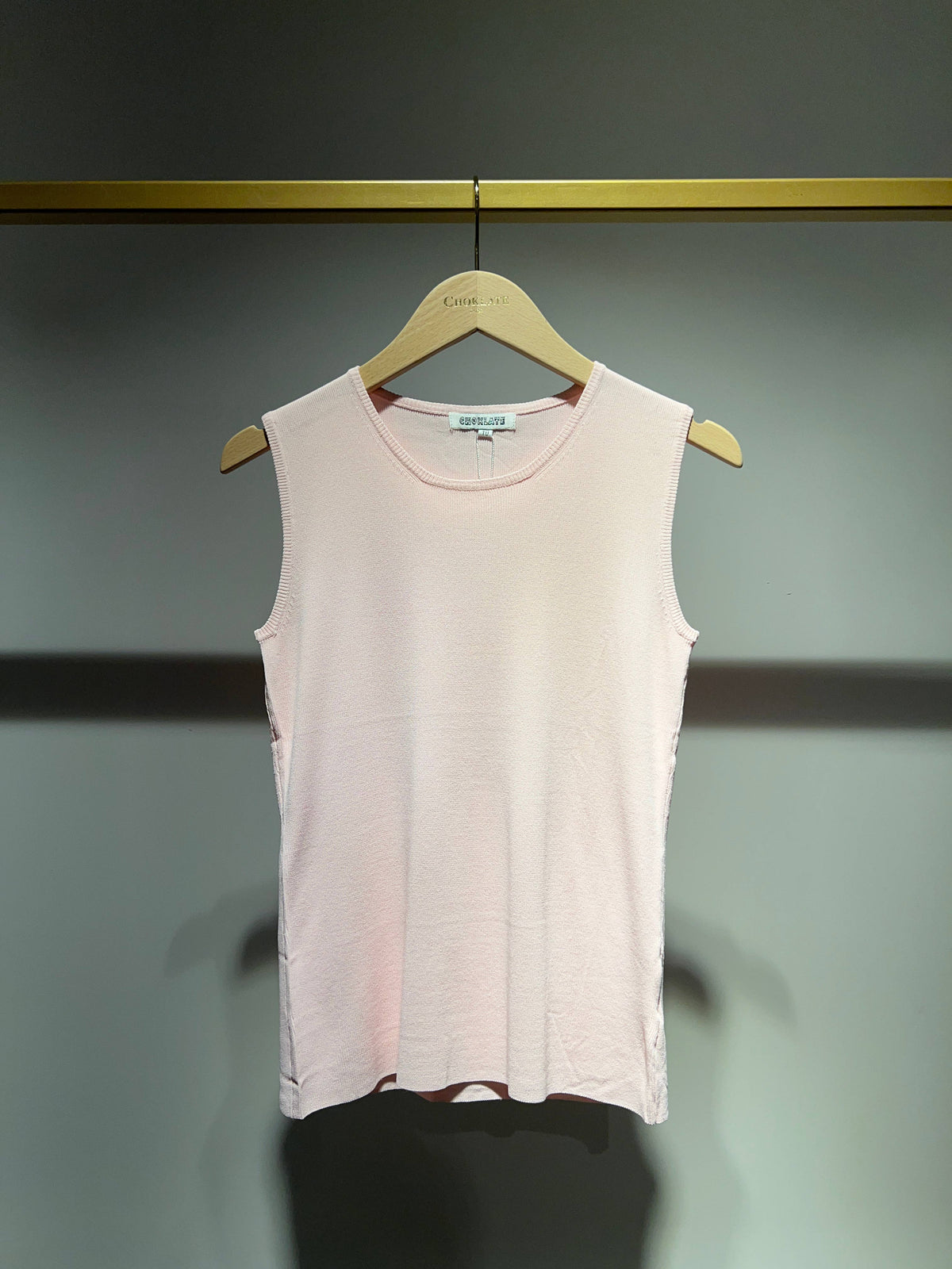 Knitted Tank Top | Pink
